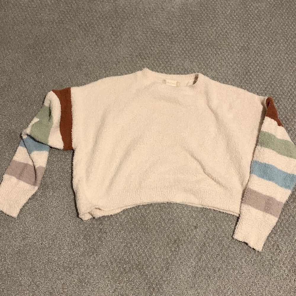 Altar'd Stare Chenille Crop Sweater, Small